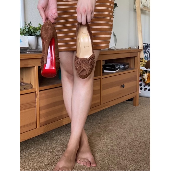 SOLD- Christian Louboutin Brown Aborina - Picture 6 of 8